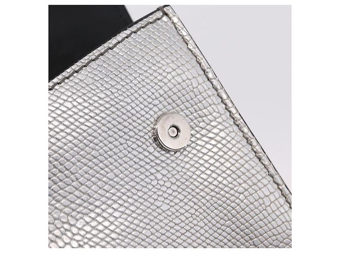 Miu Miu Schultertasche Leder Silber Authentisch 206274M - Ansicht 23