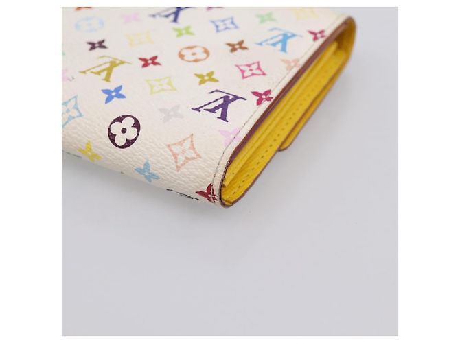 LOUIS VUITTON Monogram Multicolor Portefeuille Sarah Wallet M93745 Auth 206307 White - view 15