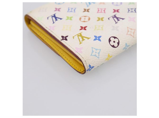 LOUIS VUITTON Monogram Multicolor Portefeuille Sarah Wallet M93745 Auth 206307 White - view 16