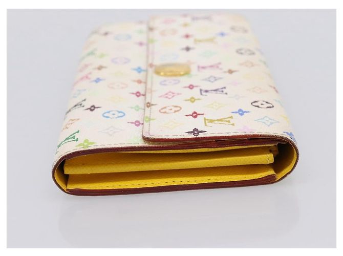 LOUIS VUITTON Monogram Multicolor Portefeuille Sarah Wallet M93745 Auth 206307 White - view 4