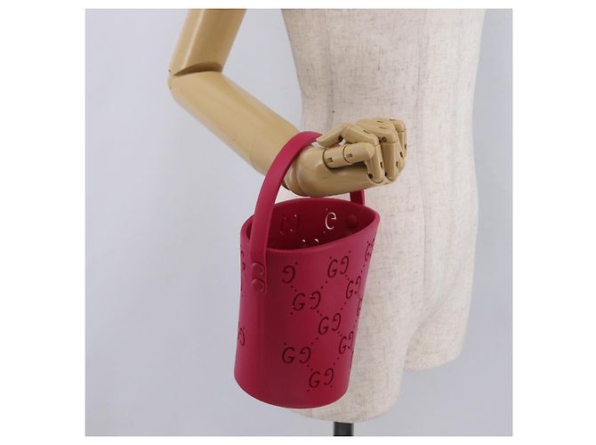 GUCCI Handtasche Rubber Pink 723051 Auth 206394M - Ansicht 19