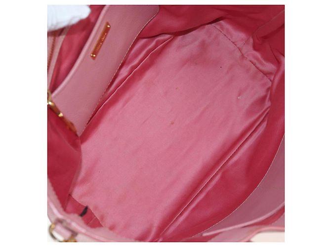 Borsa a mano Miu Miu in pelle 2way Rosa Tono Oro Auth 205829A - vista 11