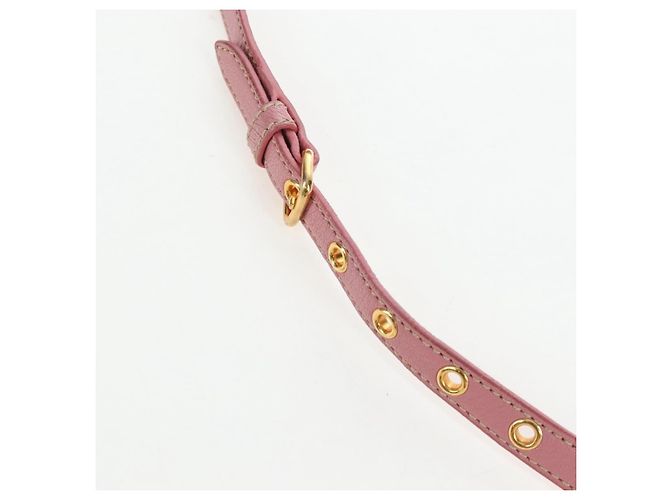Borsa a mano Miu Miu in pelle 2way Rosa Tono Oro Auth 205829A - vista 15