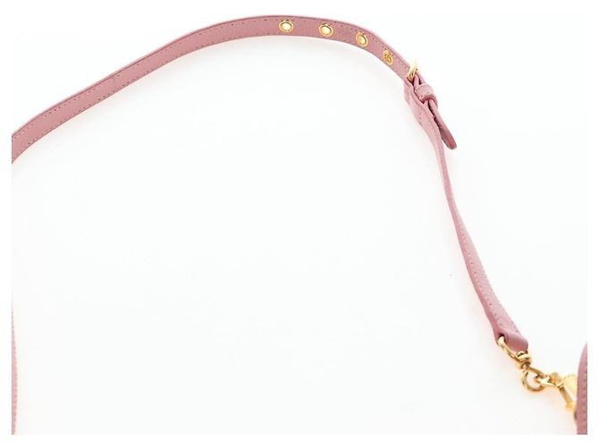 Borsa a mano Miu Miu in pelle 2way Rosa Tono Oro Auth 205829A - vista 17