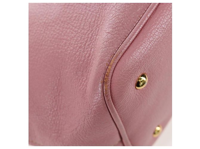 Borsa a mano Miu Miu in pelle 2way Rosa Tono Oro Auth 205829A - vista 18