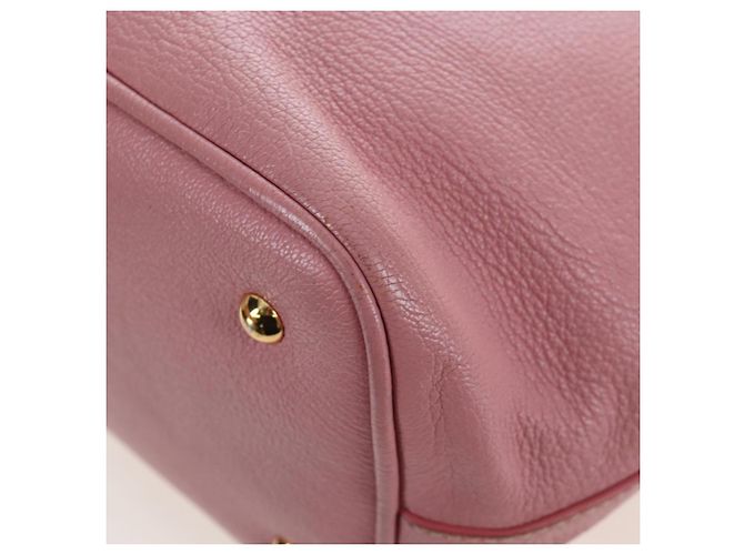 Borsa a mano Miu Miu in pelle 2way Rosa Tono Oro Auth 205829A - vista 21