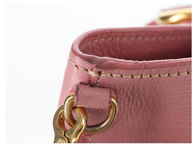 Borsa a mano Miu Miu in pelle 2way Rosa Tono Oro Auth 205829A - vista 23