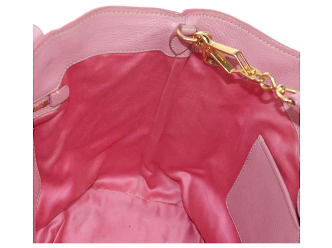Borsa a mano Miu Miu in pelle 2way Rosa Tono Oro Auth 205829A - vista 25