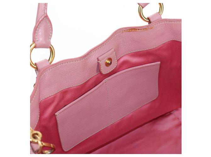 Borsa a mano Miu Miu in pelle 2way Rosa Tono Oro Auth 205829A - vista 27
