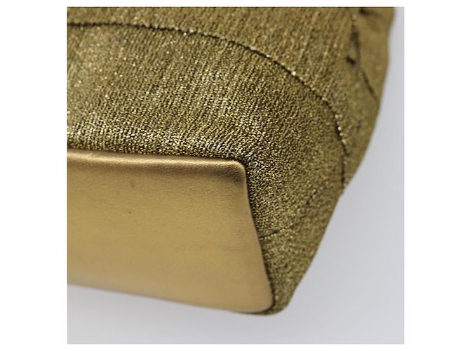 Bolso Salvatore Ferragamo Satin Gold Auth bs37259 - vista 14