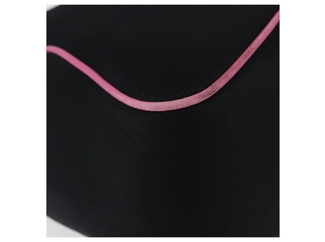 Sac à épaule Salvatore Ferragamo en coton noir et argent Auth ar14295 Argenté - vue 18