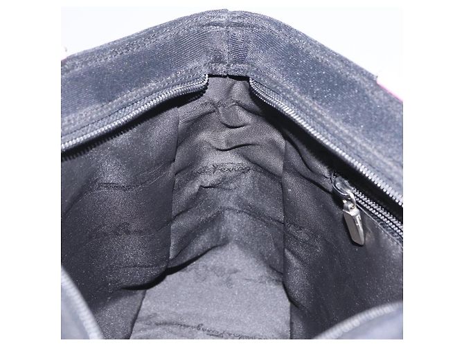 Sac à épaule Salvatore Ferragamo en coton noir et argent Auth ar14295 Argenté - vue 23