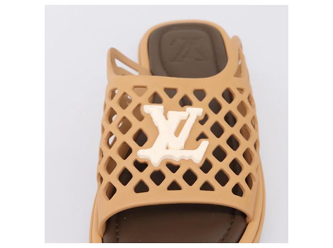 LOUIS VUITTON LV Waffles Sandals Rubber 6 LV Auth 204935M - Ansicht 11