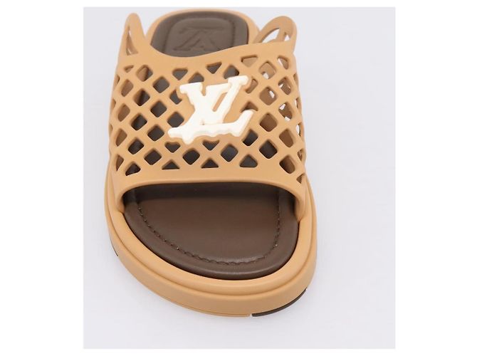 LOUIS VUITTON LV Waffles Sandals Rubber 6 LV Auth 204935M - Ansicht 21