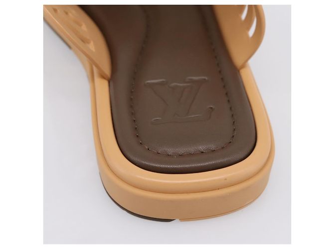 LOUIS VUITTON LV Waffles Sandals Rubber 6 LV Auth 204935M - Ansicht 22