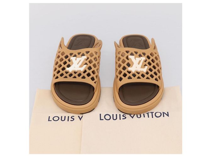 LOUIS VUITTON LV Waffles Sandals Rubber 6 LV Auth 204935M - Ansicht 24