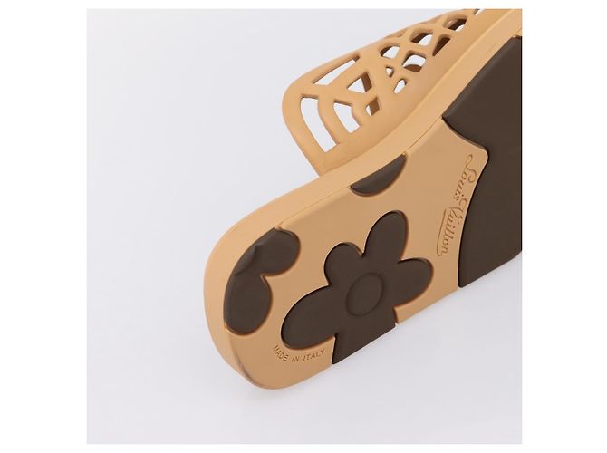 LOUIS VUITTON LV Waffles Sandals Rubber 6 LV Auth 204935M - Ansicht 9