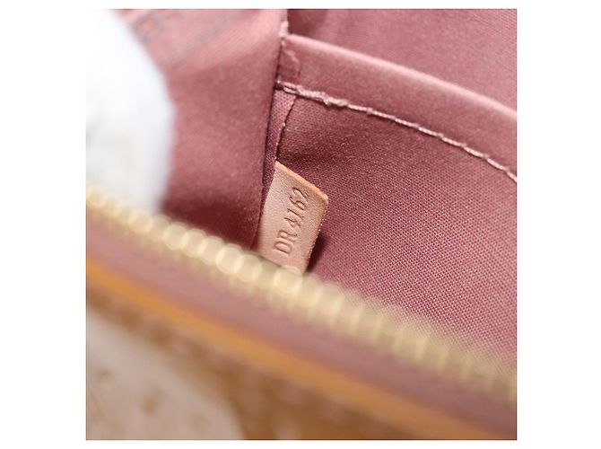 LOUIS VUITTON Monogram Vernis Pochette Pouch Rose Velours M91575 Auth ep16250A Pink - Ansicht 12