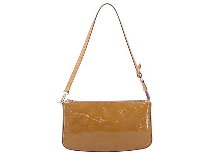 LOUIS VUITTON Monogram Vernis Pochette Pouch Rose Velours M91575 Auth ep16250A Pink - Ansicht 13