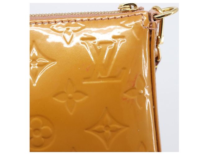 LOUIS VUITTON Monogram Vernis Pochette Pouch Rose Velours M91575 Auth ep16250A Pink - Ansicht 20