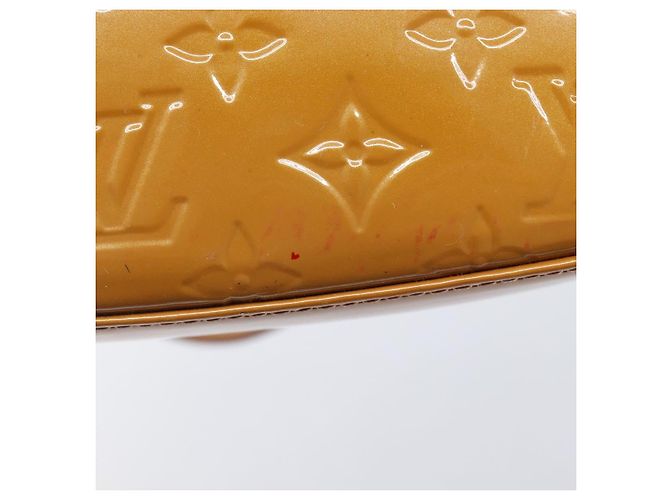 LOUIS VUITTON Monogram Vernis Pochette Pouch Rose Velours M91575 Auth ep16250A Pink - Ansicht 21