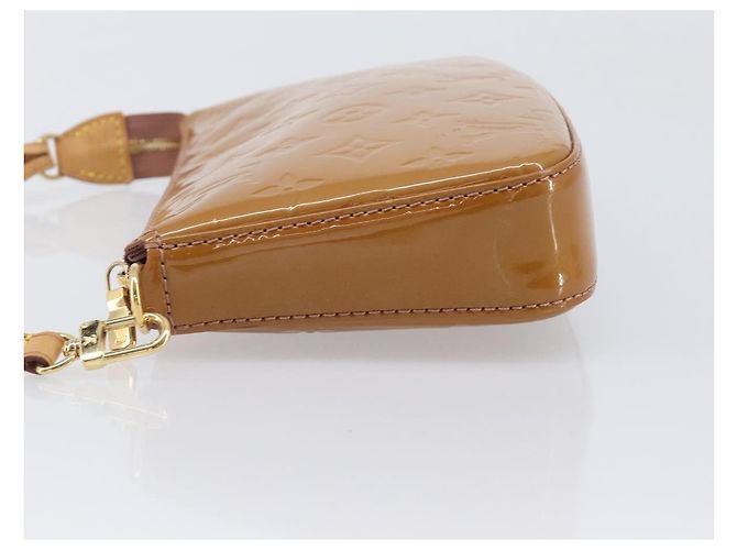 LOUIS VUITTON Monogram Vernis Pochette Pouch Rose Velours M91575 Auth ep16250A Pink - Ansicht 4