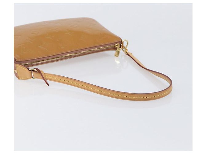 LOUIS VUITTON Monogram Vernis Pochette Pouch Rose Velours M91575 Auth ep16250A Pink - Ansicht 7
