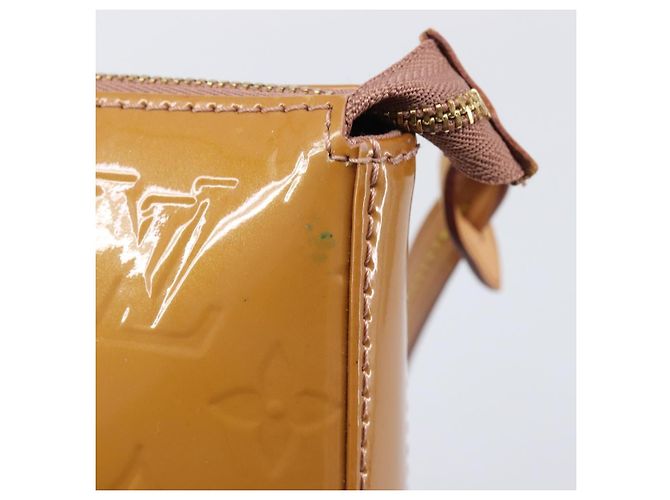 LOUIS VUITTON Monogram Vernis Pochette Pouch Rose Velours M91575 Auth ep16250A Pink - Ansicht 9