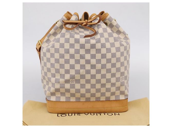 LOUIS VUITTON Damier Azur Noe Shoulder Bag N42222 LV Auth 205948V - vista 12