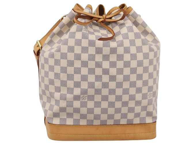 LOUIS VUITTON Damier Azur Noe Shoulder Bag N42222 LV Auth 205948V - vista 13