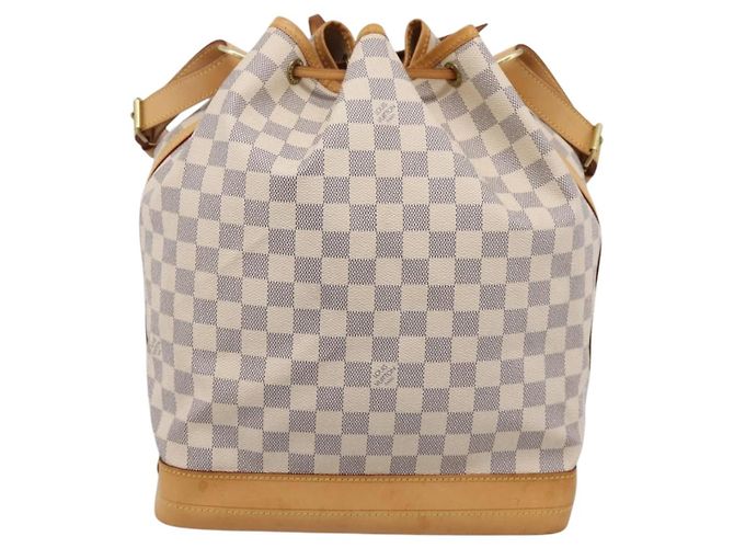 LOUIS VUITTON Damier Azur Noe Shoulder Bag N42222 LV Auth 205948V - vista 2