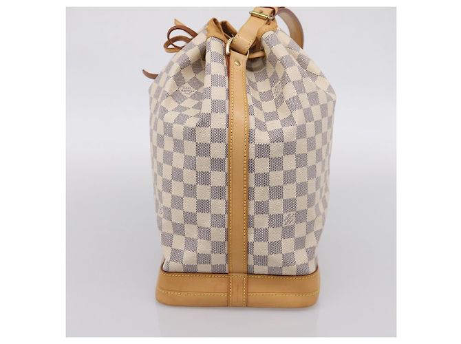 LOUIS VUITTON Damier Azur Noe Shoulder Bag N42222 LV Auth 205948V - vista 4