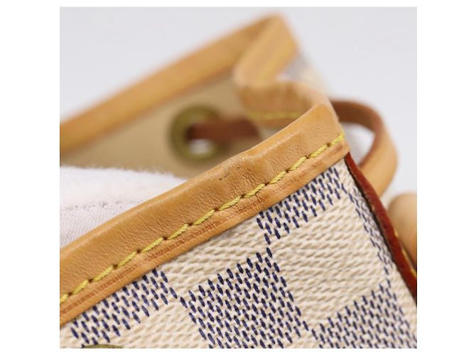 LOUIS VUITTON Damier Azur Noe Shoulder Bag N42222 LV Auth 205948V - vista 9
