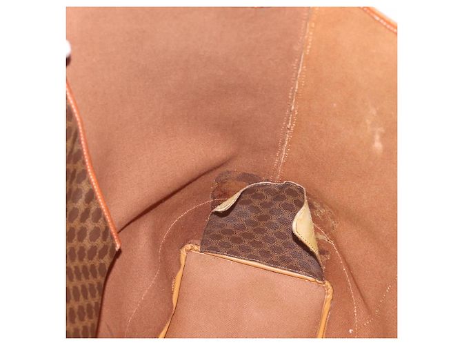 Céline Saco Tote CELINE Macadam PVC Brown Gold Tone Auth BA16170 Marrom - vista 11