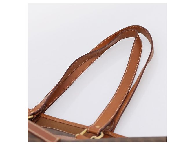 Céline Saco Tote CELINE Macadam PVC Brown Gold Tone Auth BA16170 Marrom - vista 15