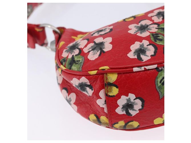 Bolso de hombro BALENCIAGA le Cagoule de cuero rojo 671309 Auth 204330SAM Roja - vista 16