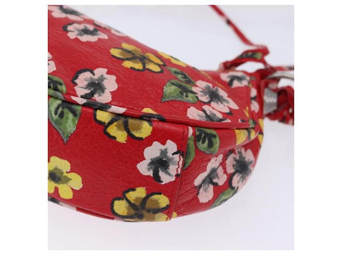Bolso de hombro BALENCIAGA le Cagoule de cuero rojo 671309 Auth 204330SAM Roja - vista 17