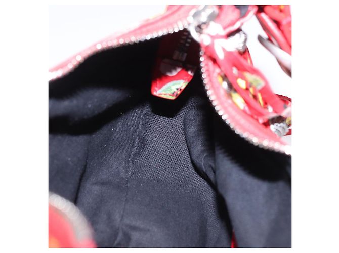Bolso de hombro BALENCIAGA le Cagoule de cuero rojo 671309 Auth 204330SAM Roja - vista 19