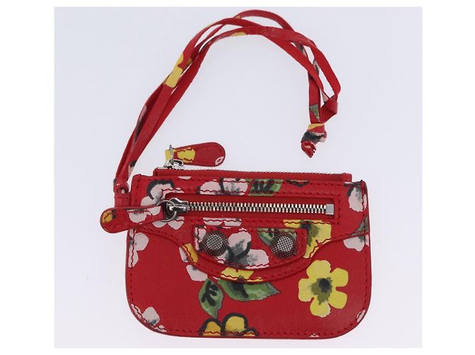 Bolso de hombro BALENCIAGA le Cagoule de cuero rojo 671309 Auth 204330SAM Roja - vista 23