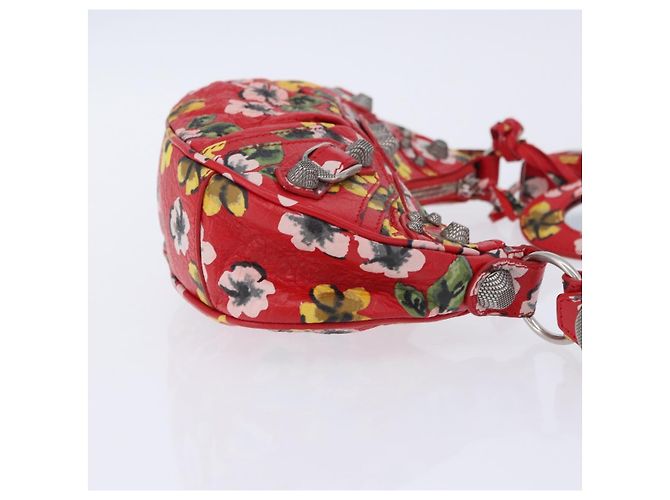 Bolso de hombro BALENCIAGA le Cagoule de cuero rojo 671309 Auth 204330SAM Roja - vista 3