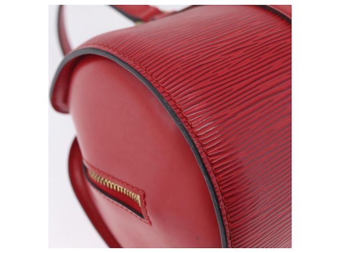 Borsa a mano LOUIS VUITTON Epi Soufflot Rossa M52227 LV Auth 203851V Rosso - vista 15