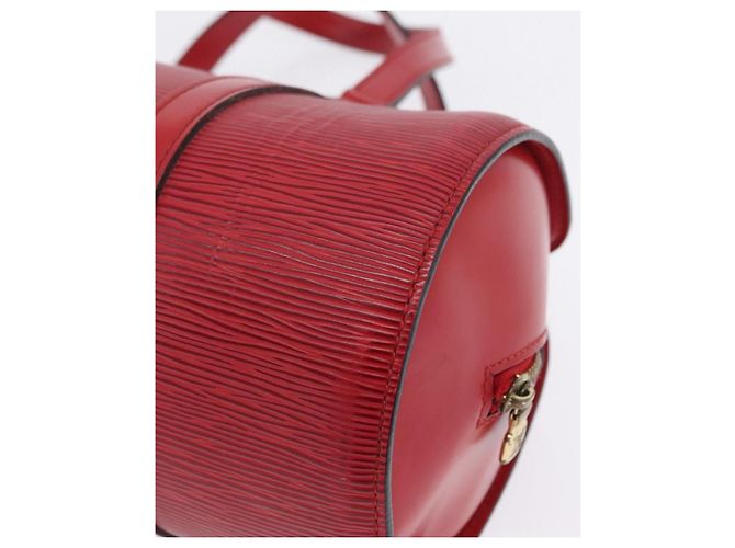 Borsa a mano LOUIS VUITTON Epi Soufflot Rossa M52227 LV Auth 203851V Rosso - vista 16