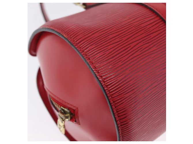 Borsa a mano LOUIS VUITTON Epi Soufflot Rossa M52227 LV Auth 203851V Rosso - vista 17