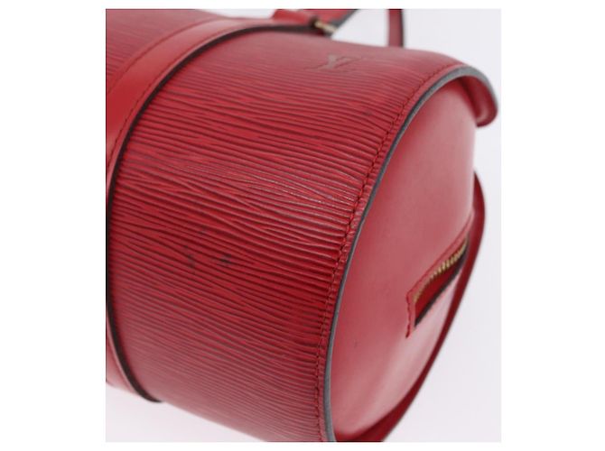 Borsa a mano LOUIS VUITTON Epi Soufflot Rossa M52227 LV Auth 203851V Rosso - vista 18