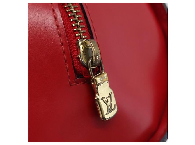 Borsa a mano LOUIS VUITTON Epi Soufflot Rossa M52227 LV Auth 203851V Rosso - vista 19