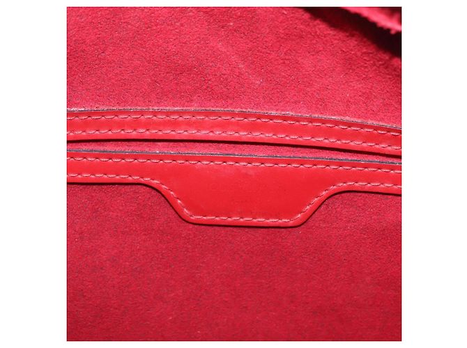Borsa a mano LOUIS VUITTON Epi Soufflot Rossa M52227 LV Auth 203851V Rosso - vista 20