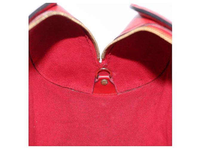 Borsa a mano LOUIS VUITTON Epi Soufflot Rossa M52227 LV Auth 203851V Rosso - vista 22