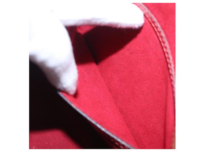 Borsa a mano LOUIS VUITTON Epi Soufflot Rossa M52227 LV Auth 203851V Rosso - vista 23
