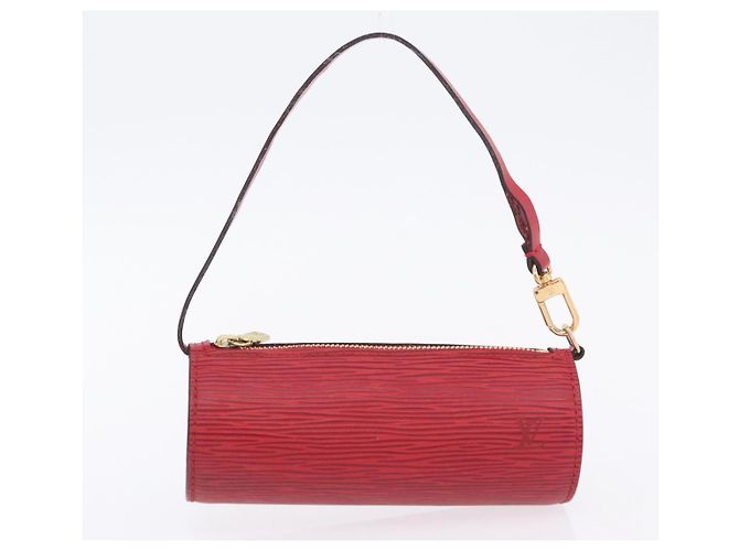 Borsa a mano LOUIS VUITTON Epi Soufflot Rossa M52227 LV Auth 203851V Rosso - vista 24