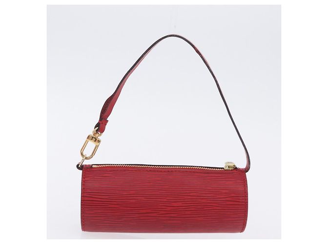Borsa a mano LOUIS VUITTON Epi Soufflot Rossa M52227 LV Auth 203851V Rosso - vista 25